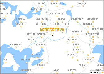 map of Drögsperyd