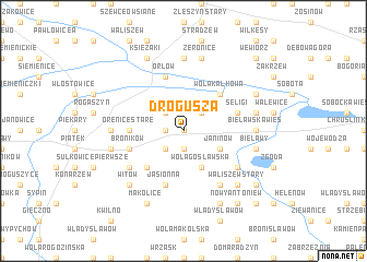map of Drogusza
