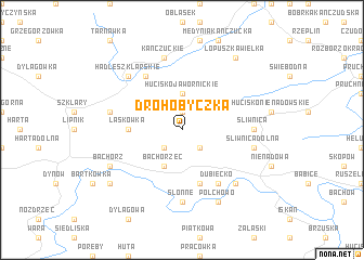 map of Drohobyczka