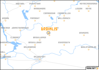 map of Droim Lis