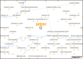 map of Droisy