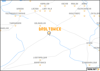 map of Drołtowice