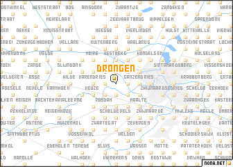 map of Drongen