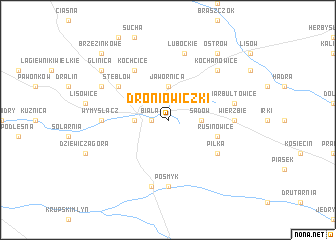 map of Droniowiczki