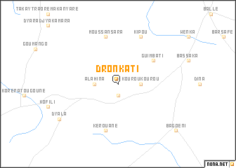 map of Dronkati