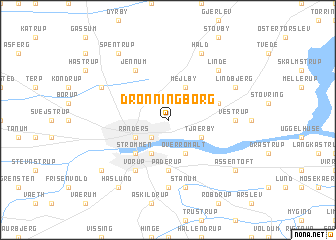 map of Dronningborg