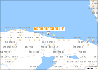 map of Dronningmølle