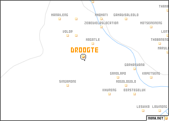 map of Droogte