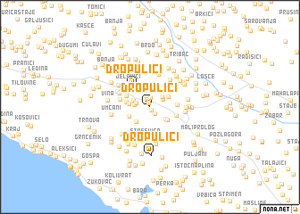 map of Dropulići