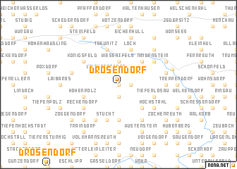 map of Drosendorf