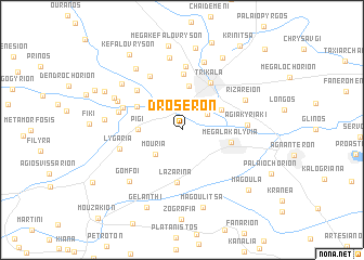 map of Droserón