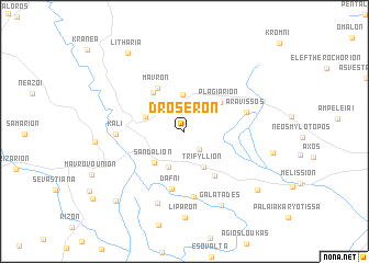 map of Droserón