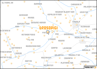 map of Drosopigí