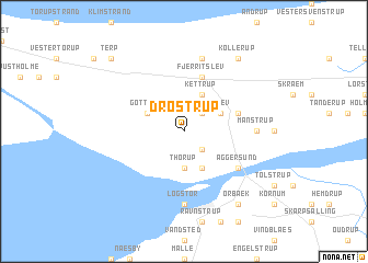 map of Drøstrup