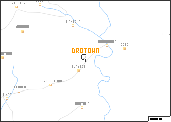 map of Dro Town