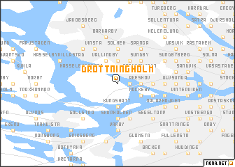 map of Drottningholm