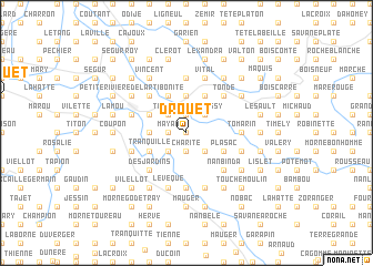 map of Drouet