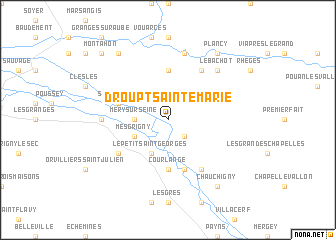 map of Droupt-Sainte-Marie