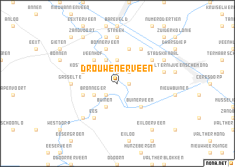 map of Drouwenerveen