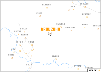 map of Drouzohn