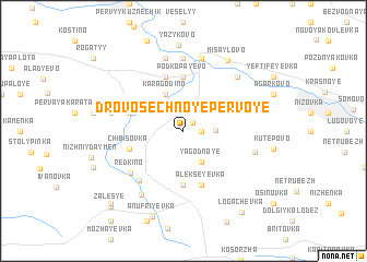 map of Drovosechnoye Pervoye