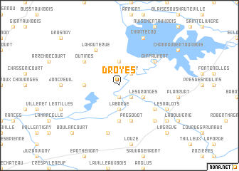 map of Droyes