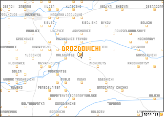 map of Drozdovichi