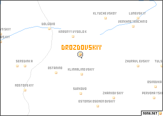 map of Drozdovskiy