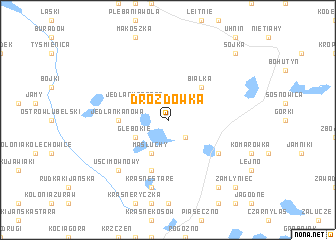 map of Drozdówka