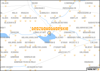 map of Drozdowo Dworskie