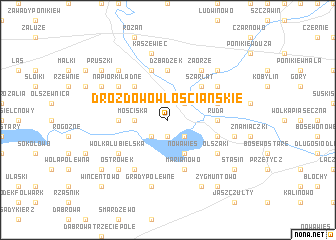 map of Drozdowo Włościańskie