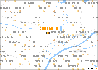 map of Drozdowo