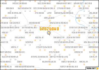 map of Drozdowo