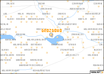 map of Drozdowo