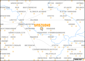 map of Drozdowo