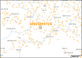 map of Drozgometva