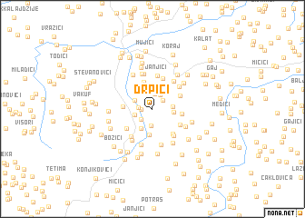 map of Drpići