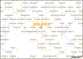 map of Drslavice