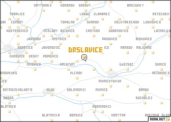 map of Drslavice