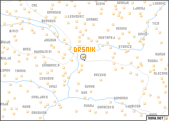 map of Drsnik