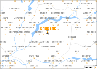 map of Drugeac