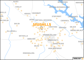 map of Druid Hills