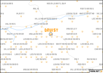 map of Druisy