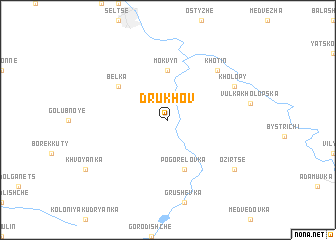 map of Drukhov