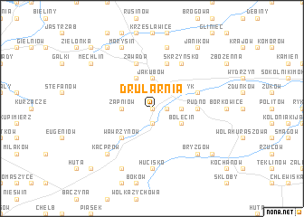 map of Drularnia