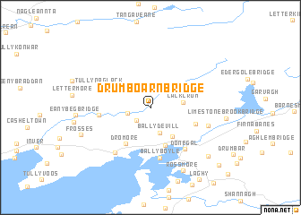 map of Drumboarn Bridge