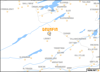 map of Drumfin