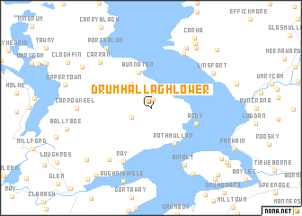 map of Drumhallagh Lower