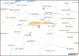 map of Drumhillagh