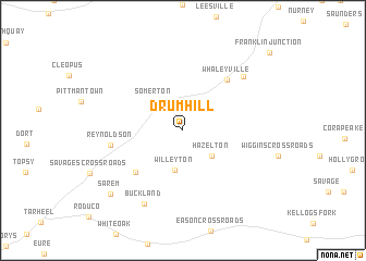 map of Drum Hill